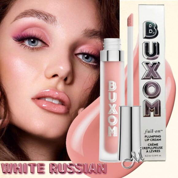 Buxom Full-On Plumping Lip Cream Gloss ~White Russian (Pink Champagne) 4.2ml NIB - Picture 1 of 11